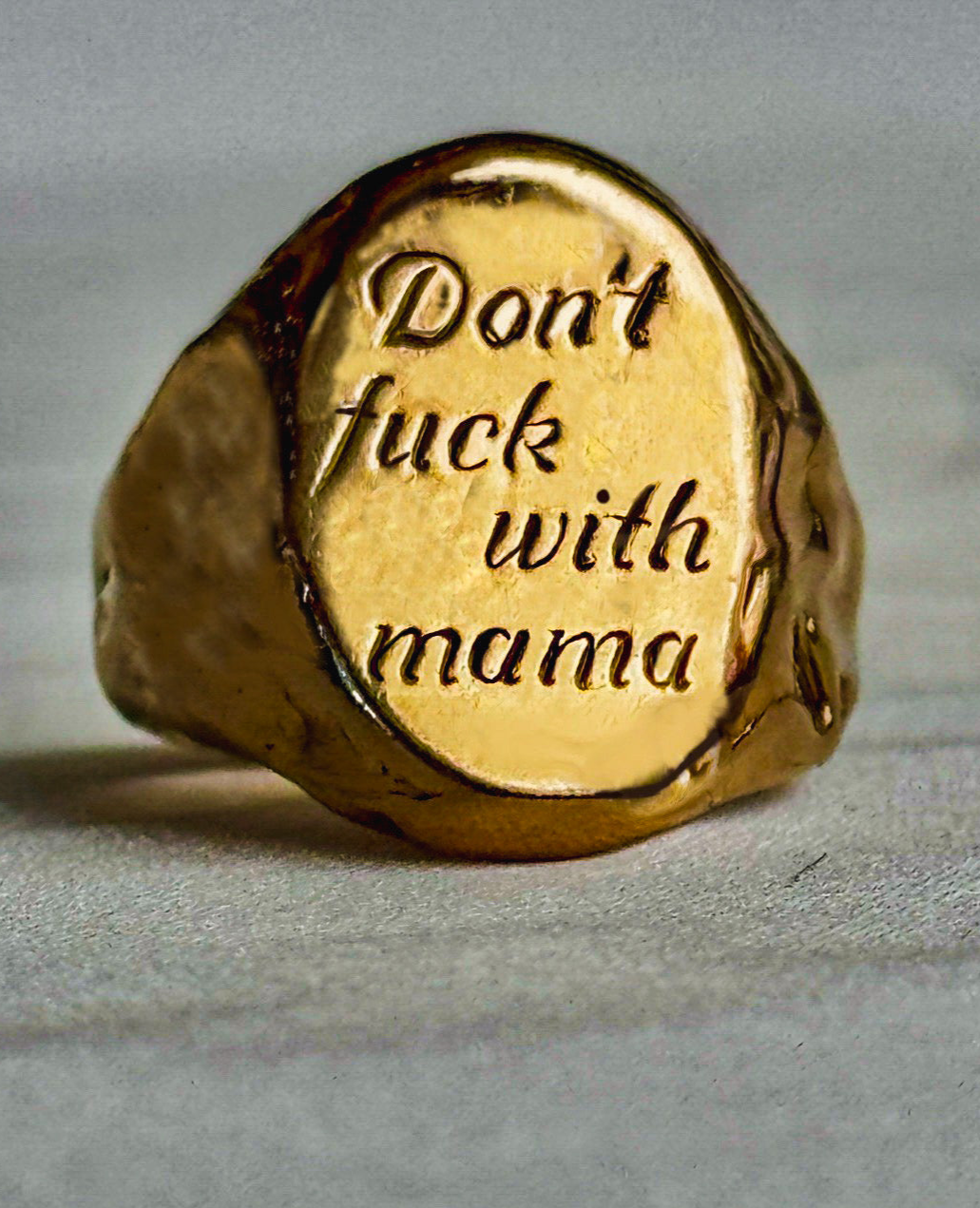 Don't F*ck with Mama' Signet Ring