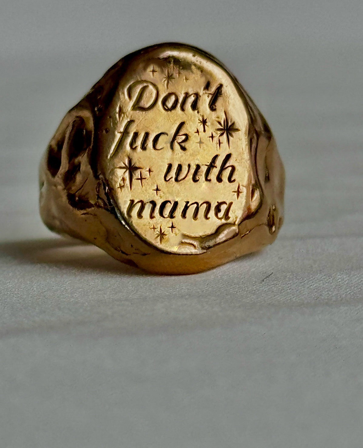 Don't F*ck with Mama' Signet Ring