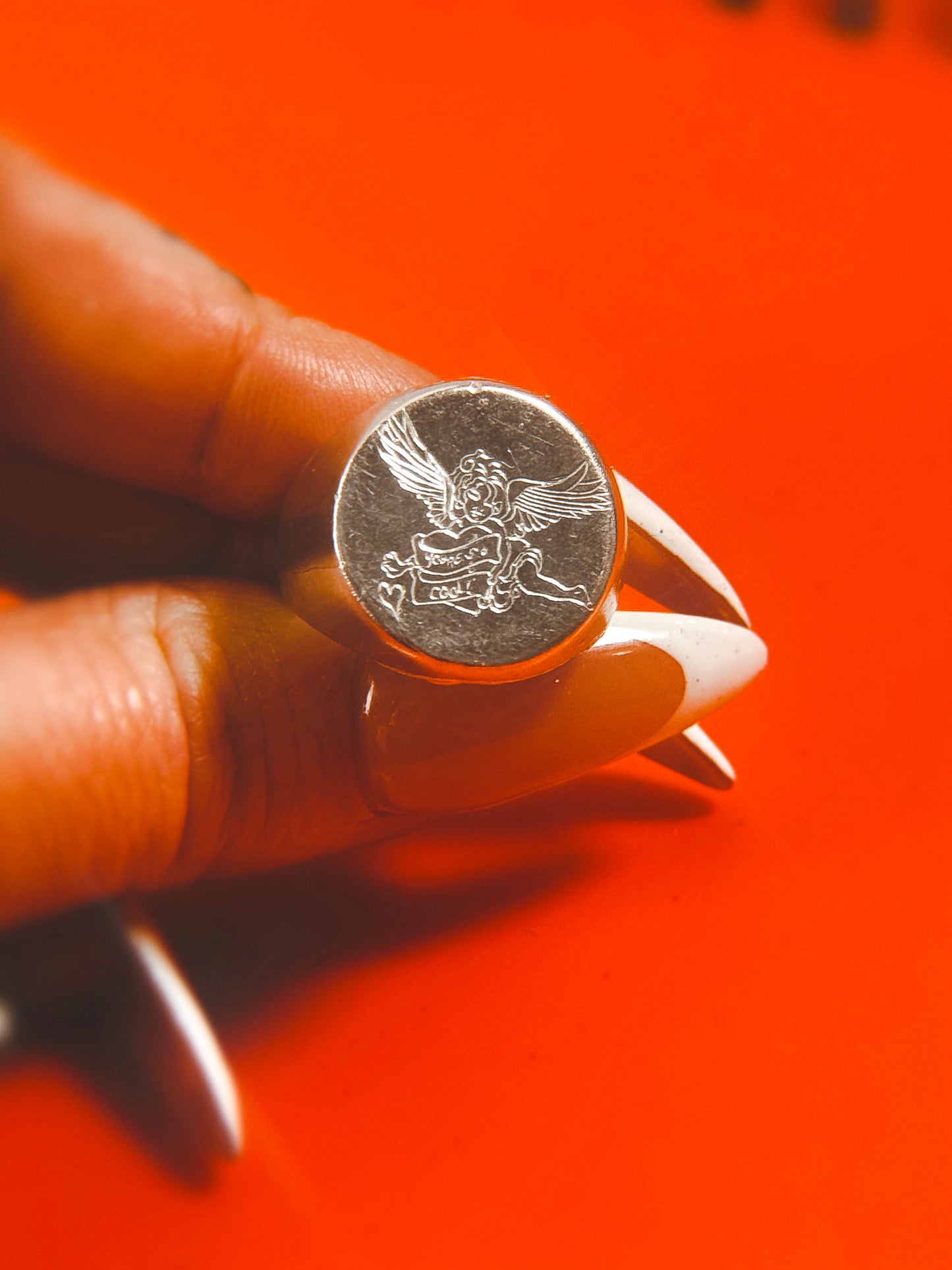 'You're so cool!' Silver Signet Ring