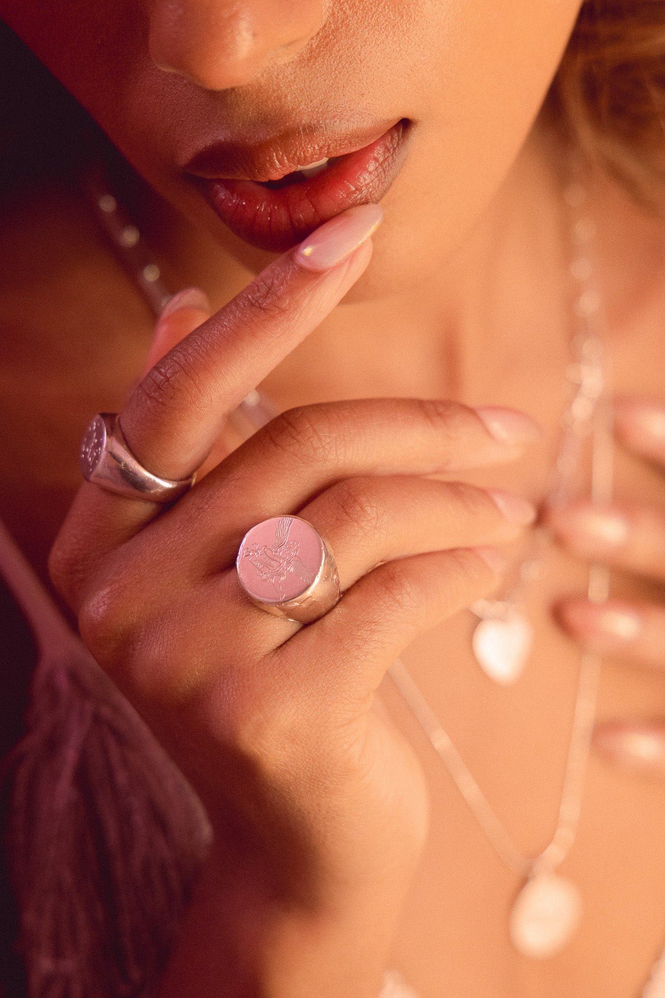 'You're so cool!' Silver Signet Ring